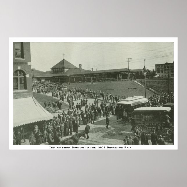 Póster Viniendo de boston a la feria de brockton. (Frente)