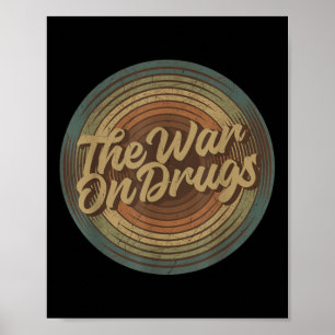 Póster Vinilo vintage de la guerra contra las drogas 2010