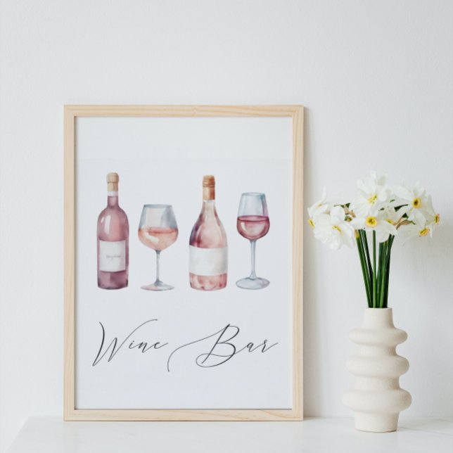 Póster Vino acuarela antes del Rótulo Vows Wine Bar (Subido por el creador)