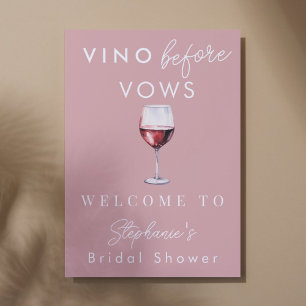 Póster Vino Antes de Votos Bienvenida a la Fiesta de Desp