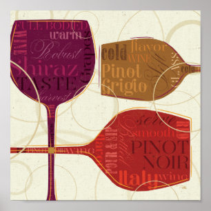 Póster Vino colorido