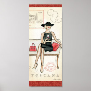 Póster Vino de consumición del fashionista