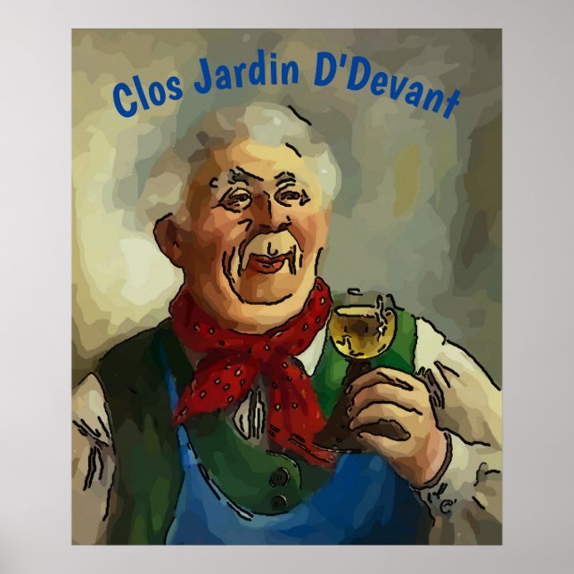 Póster Vino, editar texto, Poster (Frente)