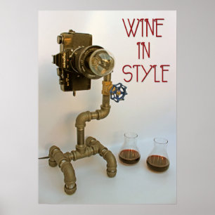 Póster ¡Vino En Estilo Poster!