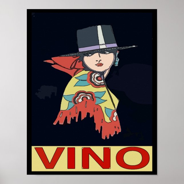 Póster Vino español, Vino (Frente)