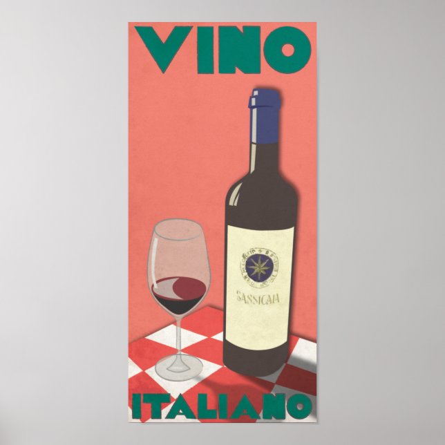 Póster Vino Italiano Poster (Frente)