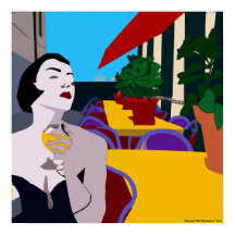 Vino moderno vintage multicolor