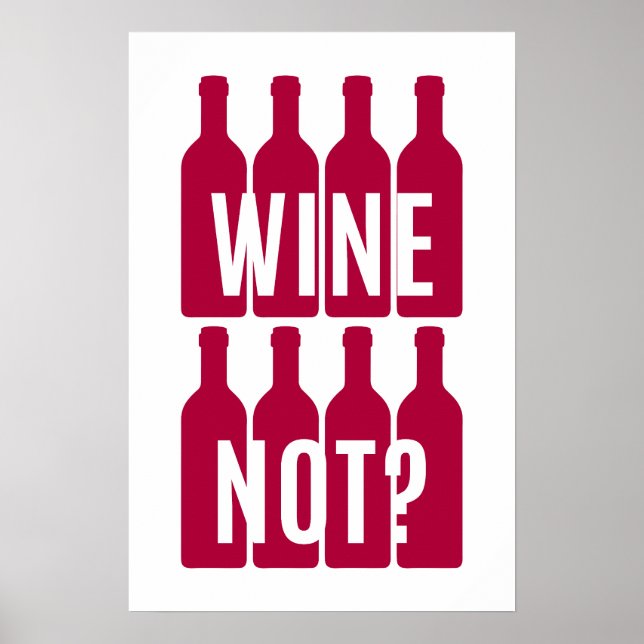 Póster Vino no (Frente)