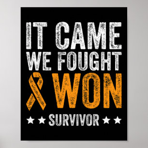 Póster Vino Que Luchamos Y Ganamos Sobreviviente De Conci