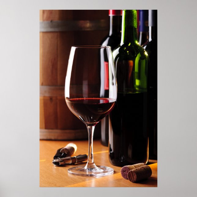 Póster Vino Rojo (Frente)