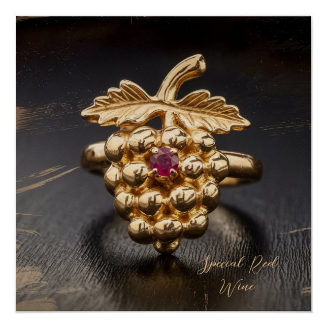 Póster Vino Rojo (Anverso)