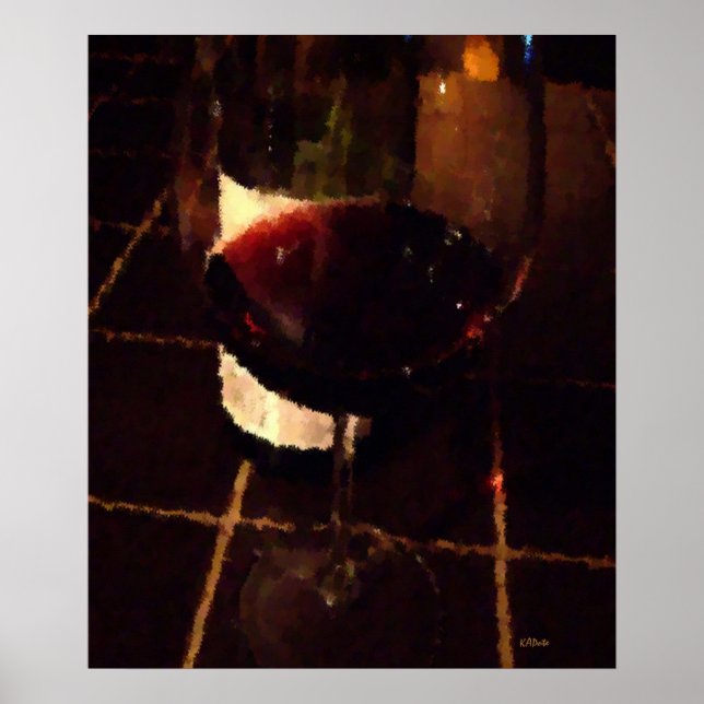 Póster Vino Rojo (Frente)
