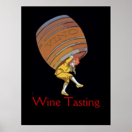 Póster Vino Wine Barrel Edit