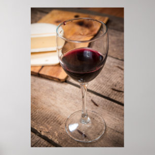 Póster Vino y queso