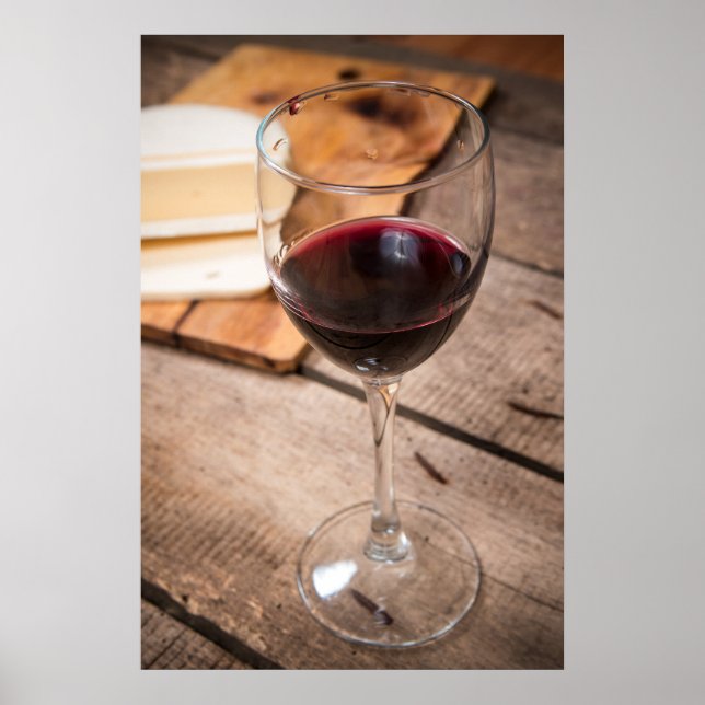 Póster Vino y queso (Frente)