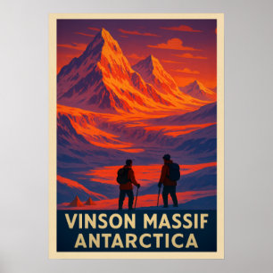 Póster Vinson Massif Antártica V02
