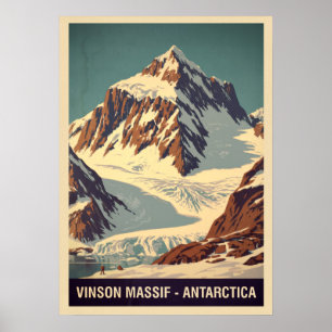 Póster Vinson Massif Antártica V05