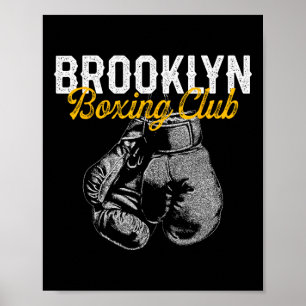 Póster Vintag Club de Boxeo Retro Brooklyn con problemas 