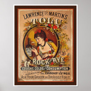 PÓSTER VINTAGE 1890 VICTORIAN TRADE CARD ART