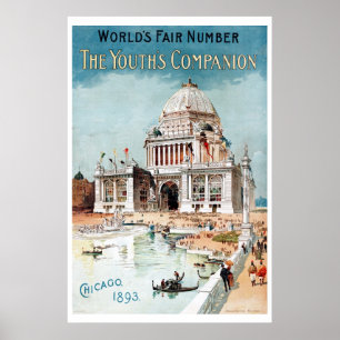 Póster Vintage 1893 Chicago World's fair expo