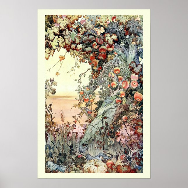 Póster Vintage (1893) Frutas De La Tierra (Frente)