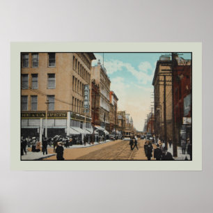 Póster Vintage 1914 Queen Street, Toronto, Canada