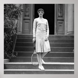 Póster Vintage 1920s Women's Tennis Fashion