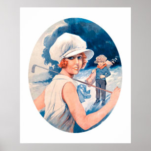 Póster Vintage 1925 Golf Print