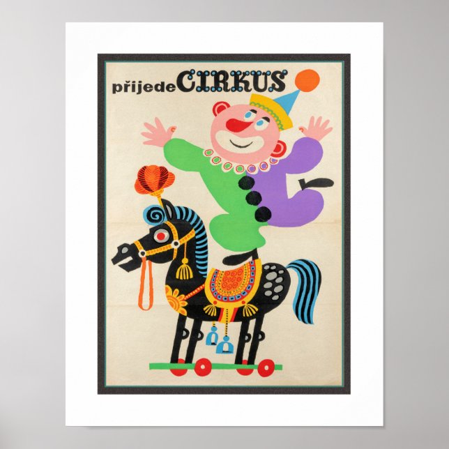 PÓSTER VINTAGE 1950 CIRCUS POSTER