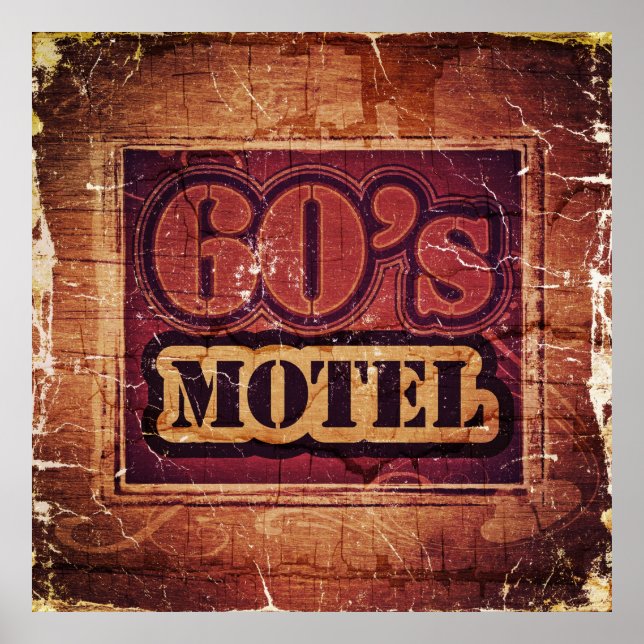 Póster Vintage 60's Motel - Poster (Frente)