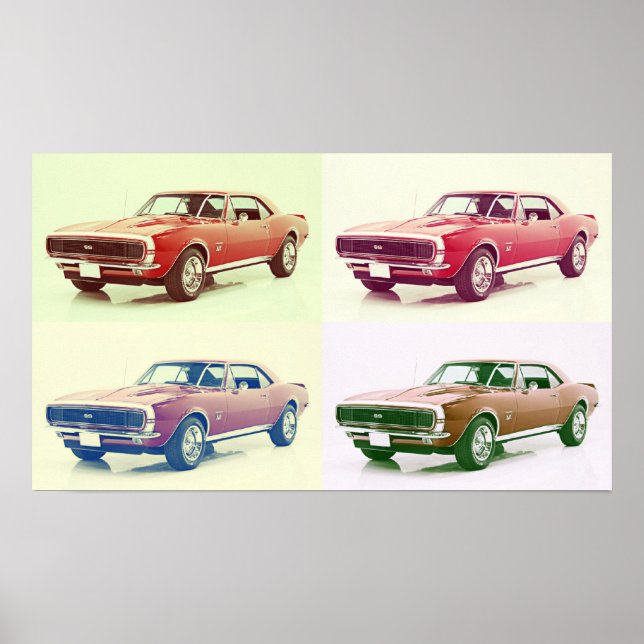 Póster Vintage 67 Camaro Art (Frente)