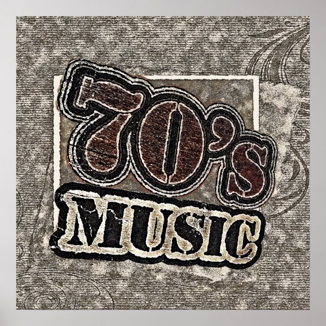 Póster Vintage 70's Music - Poster (Frente)