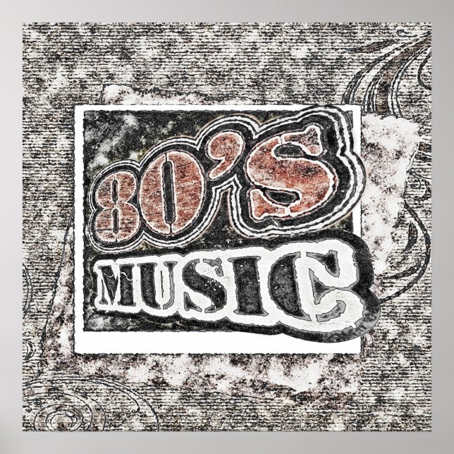 Póster Vintage 80's Music - Poster (Frente)