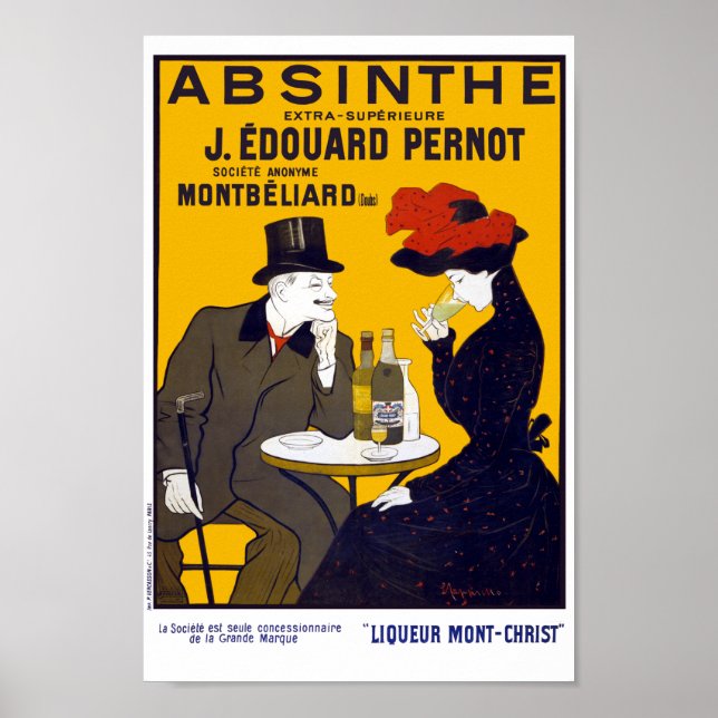 Póster Vintage Absinthe Advertisement Poster (Frente)
