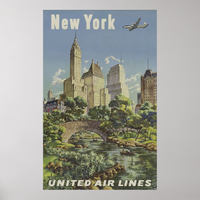 Póster Vintage Airlines Advertisement (Frente)