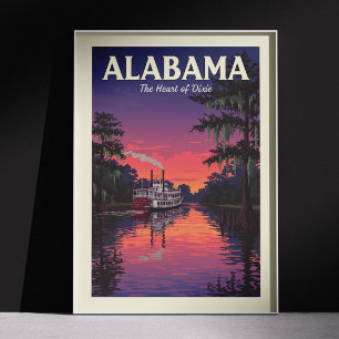 Póster Vintage Alabama