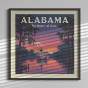 Póster Vintage Alabama