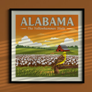 Póster Vintage Alabama