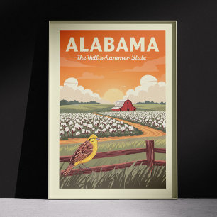 Póster Vintage Alabama