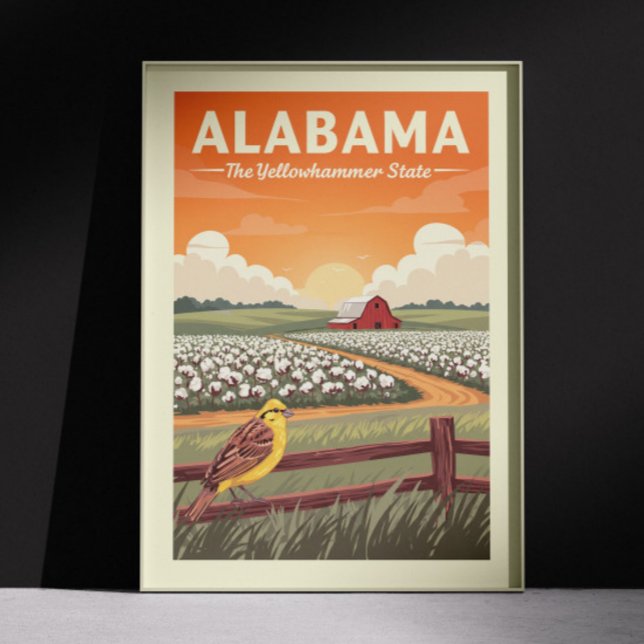Póster Vintage Alabama (Subido por el creador)