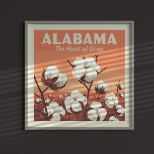 Póster Vintage Alabama