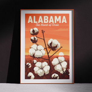 Póster Vintage Alabama