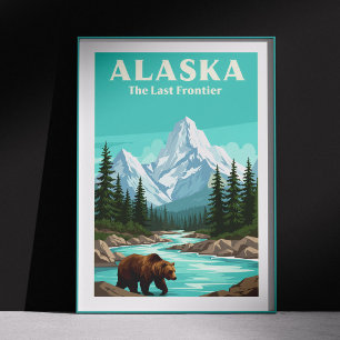 Póster Vintage Alaska