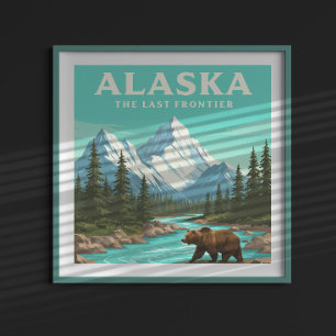 Póster Vintage Alaska