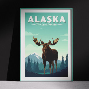 Póster Vintage Alaska
