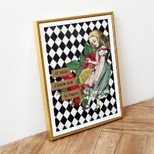 Póster Vintage Alice in Wonderland