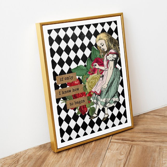 Póster Vintage Alice in Wonderland (Subido por el creador)