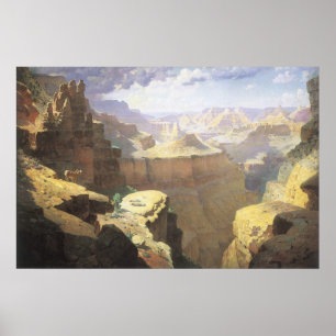 Póster Vintage American West Art, Grand Canyon by Leigh