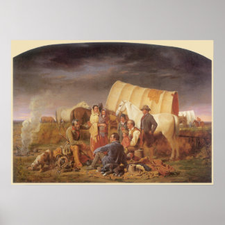 Póster Vintage American West, consejos de Ranney sobre la