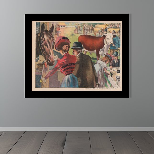 Póster Vintage Animal Fair Farm Ephemera (Subido por el creador)